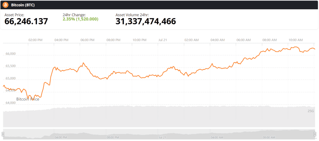 bitcoin btc live price chart
