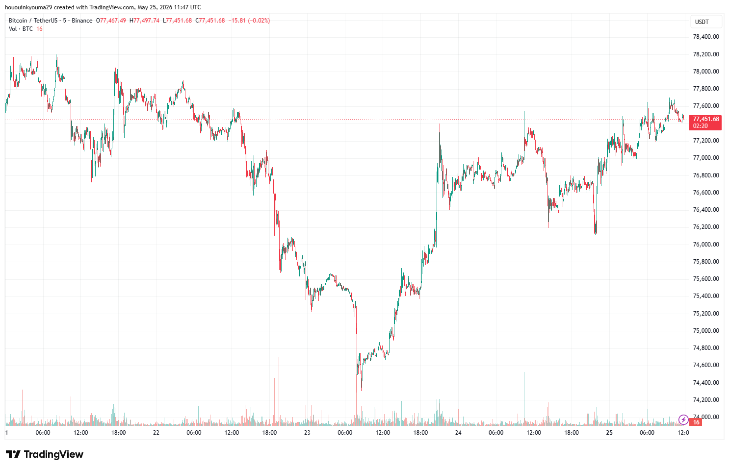 Bitcoin Price Chart