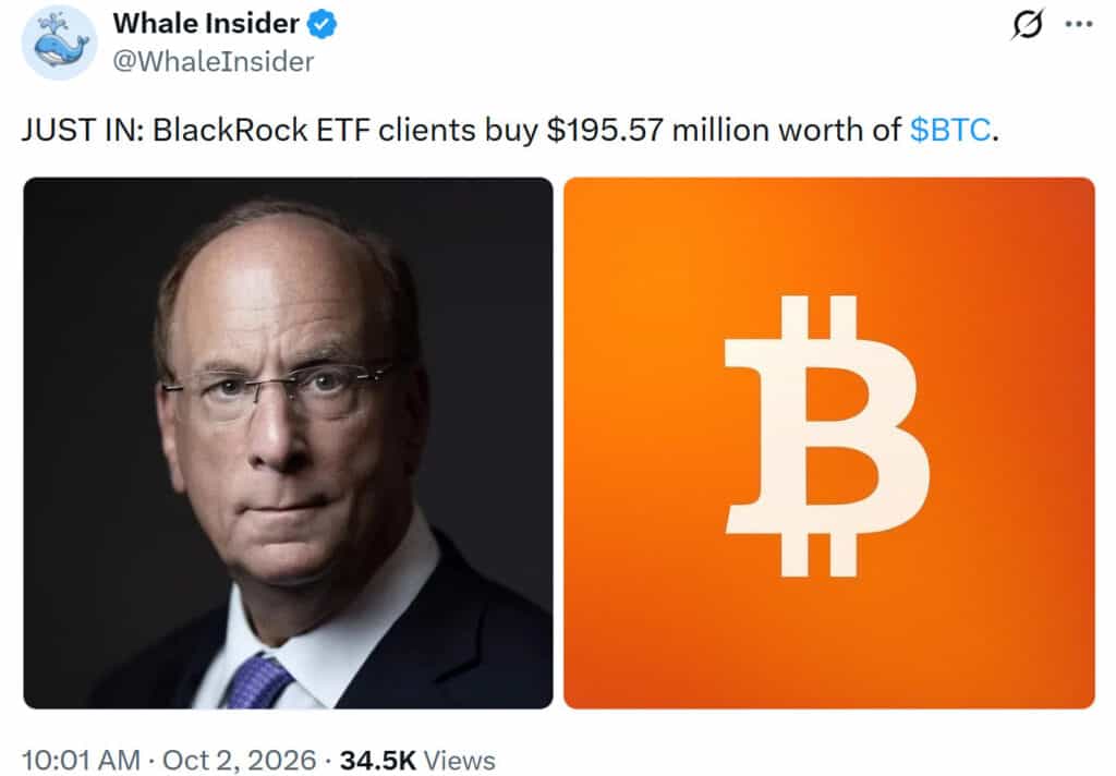 Bitcoin BTC BlackRock ETF news report