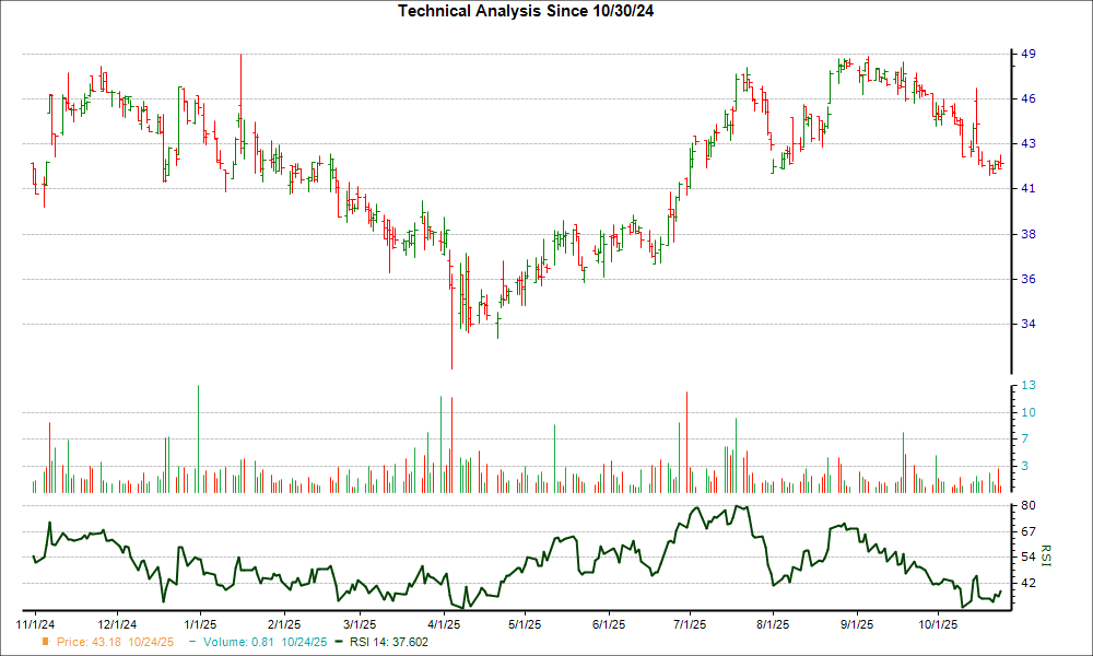 3-month RSI Chart for BSVN