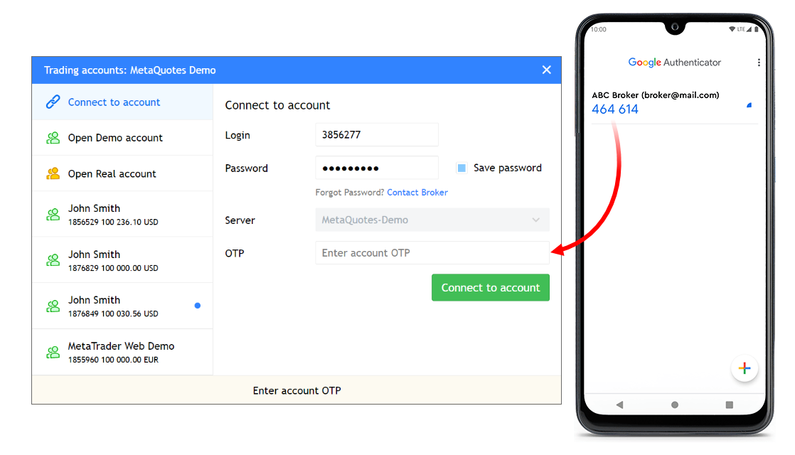 MetaTrader 5 build 3540 : Authentification 2FA/TOTP et amélioration du Market Watch dans le terminal Web