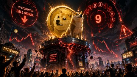 Dogecoin muestra señal de venta TD Sequential: posible reversión bajista