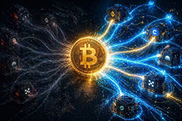 Bitcoin Market Returning To Risk-On? Flow Pulse Surges 136% From March Lows