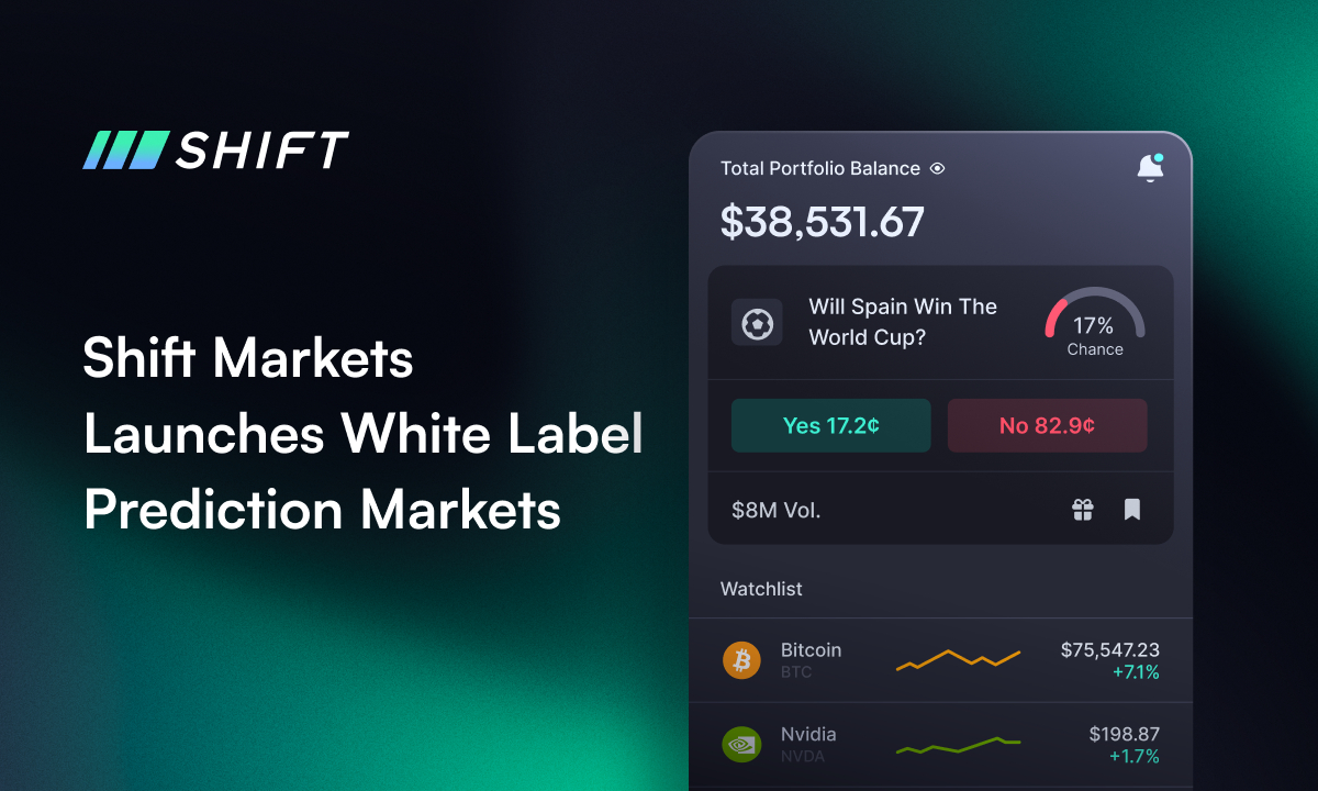 Shift Markets Launches New White Label Prediction Markets Platform