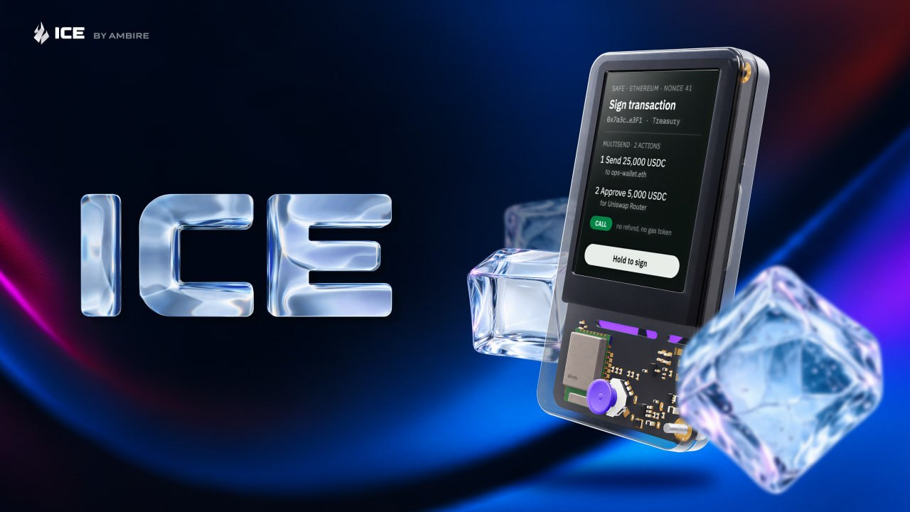 Ambire Unveils ‘Ice’ Hardware Wallet Built for Safe Smart Accounts