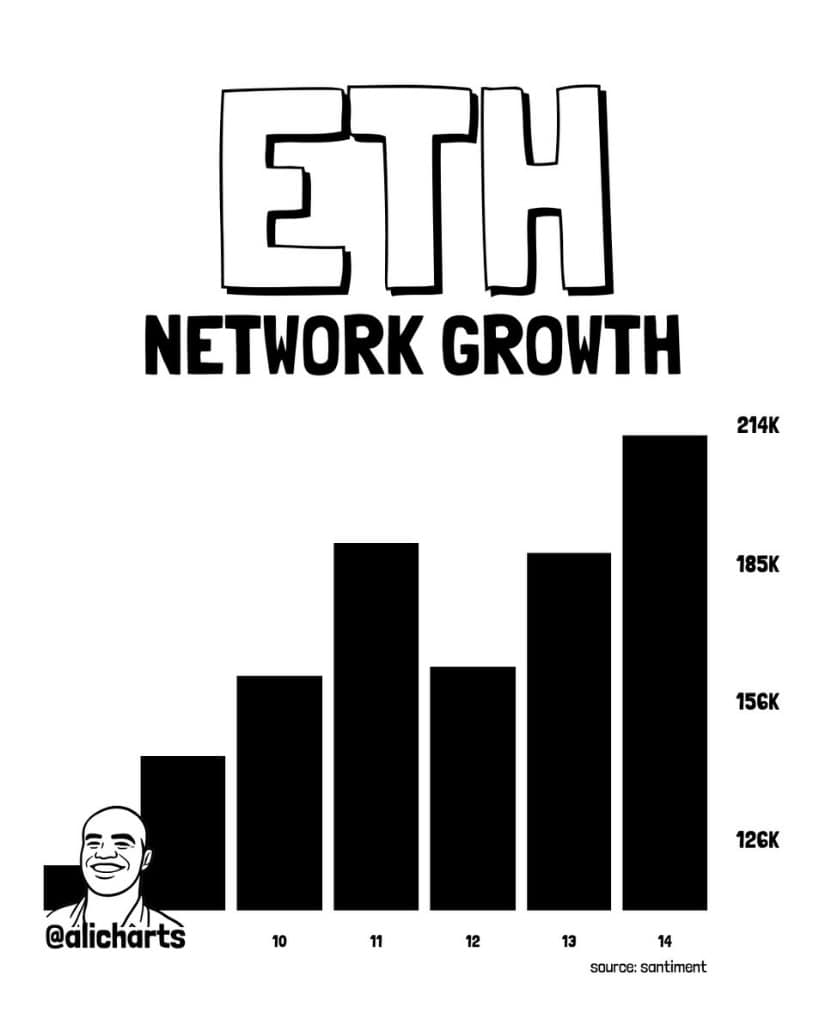 Ethereum Network Growth Adds Strength to Recovery Setup