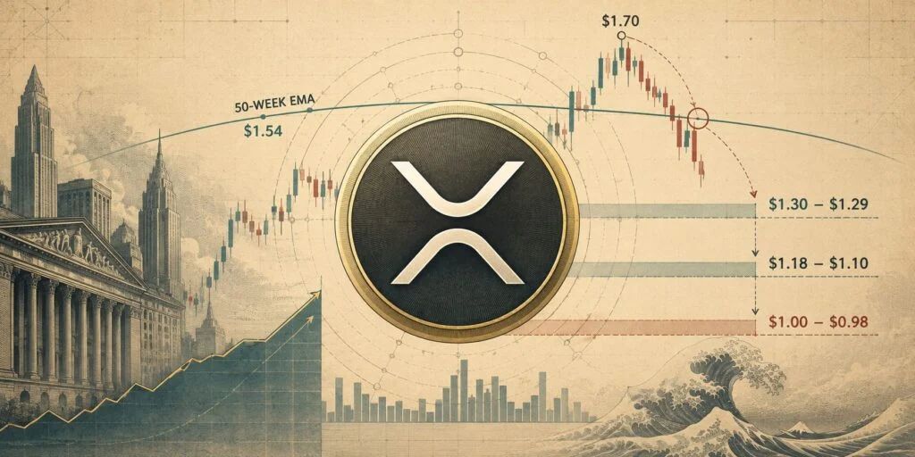 XRP Price Prediction: 50-Week EMA Rejection Puts $1.30 Support in Focus