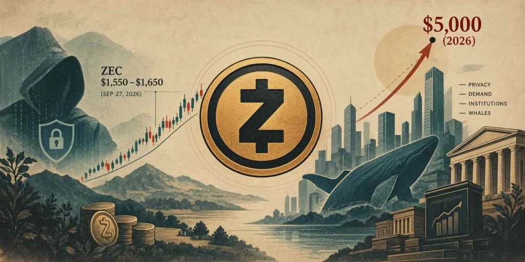Zcash (ZEC) Price Prediction: Zcash Co-Founder Predicts ZEC at $5,000 by 2026