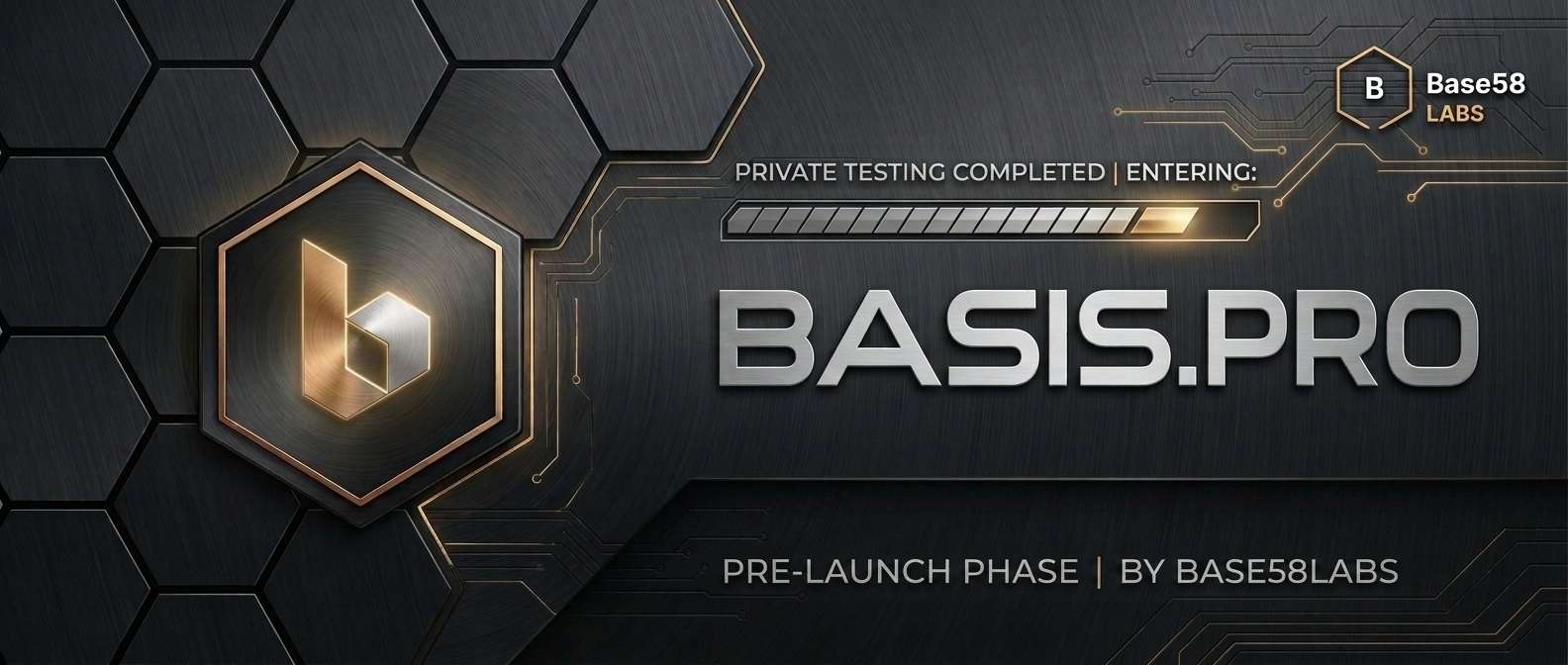 Basis.pro, built by Base58Labs, completes private testing and enters pre-launch phase