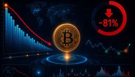Bitcoin bajo presión: colapso del volumen y defensa del soporte de $75,000