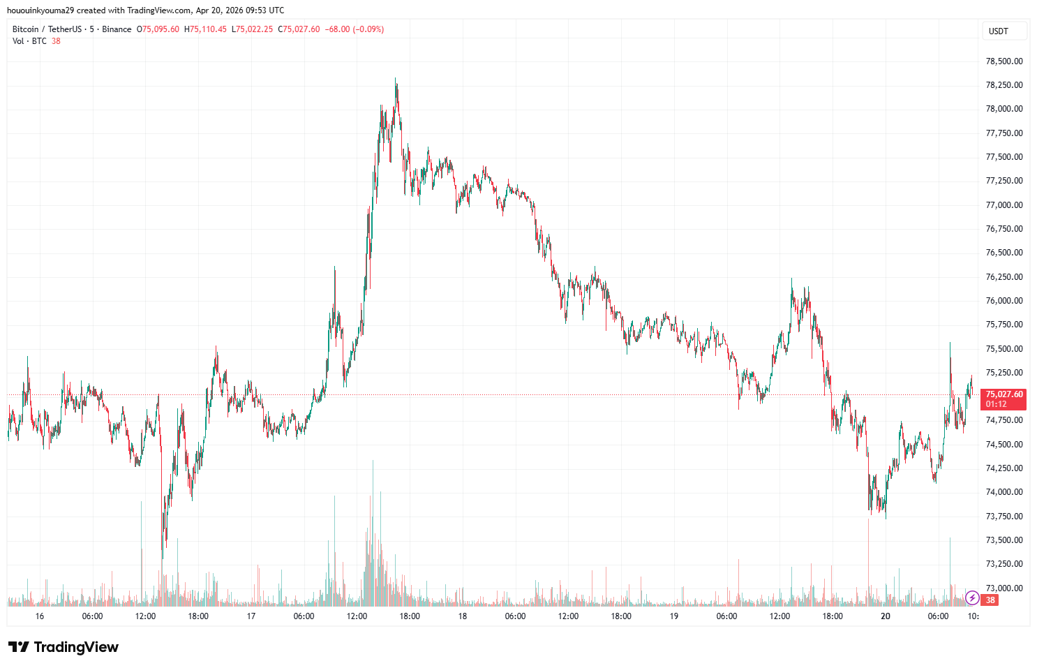 Bitcoin Price Chart