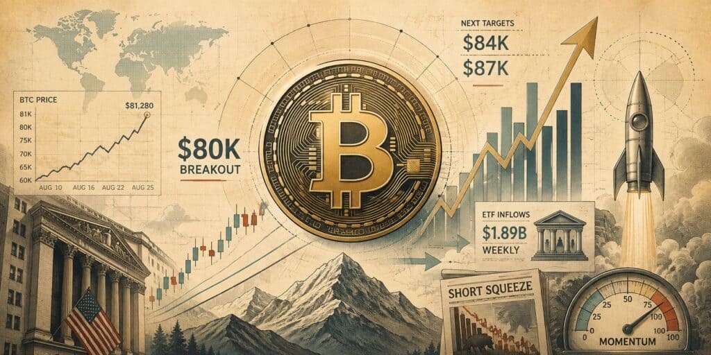 Bitcoin (BTC) Price Prediction: $80K Breakout Sets Sights on New Upside Targets as Bullish Wave 3 Emerges