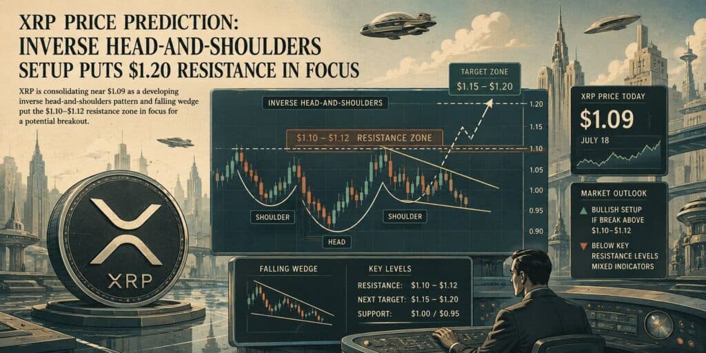 XRP Price Prediction: Inverse Head-and-Shoulders Setup Puts $1.20 Resistance in Focus