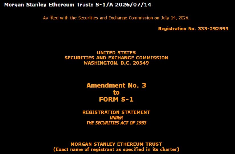 Morgan Stanley ETF Filing Adds Institutional Catalyst