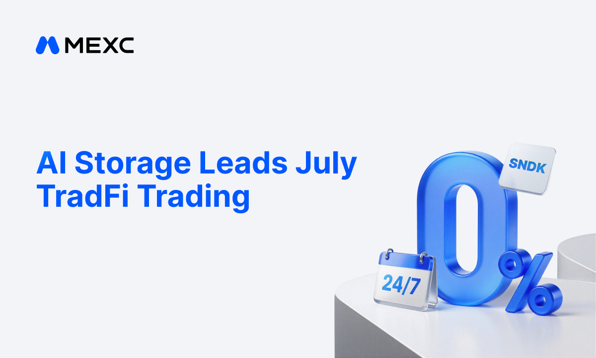MEXC July TradFi Trading Shifts Toward AI Storage as SNDK Futures Volume Surges More Than 15x Times