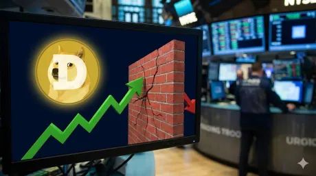 Dogecoin sigue cayendo: resistencia en $0.1065 y riesgo de romper $0.1020