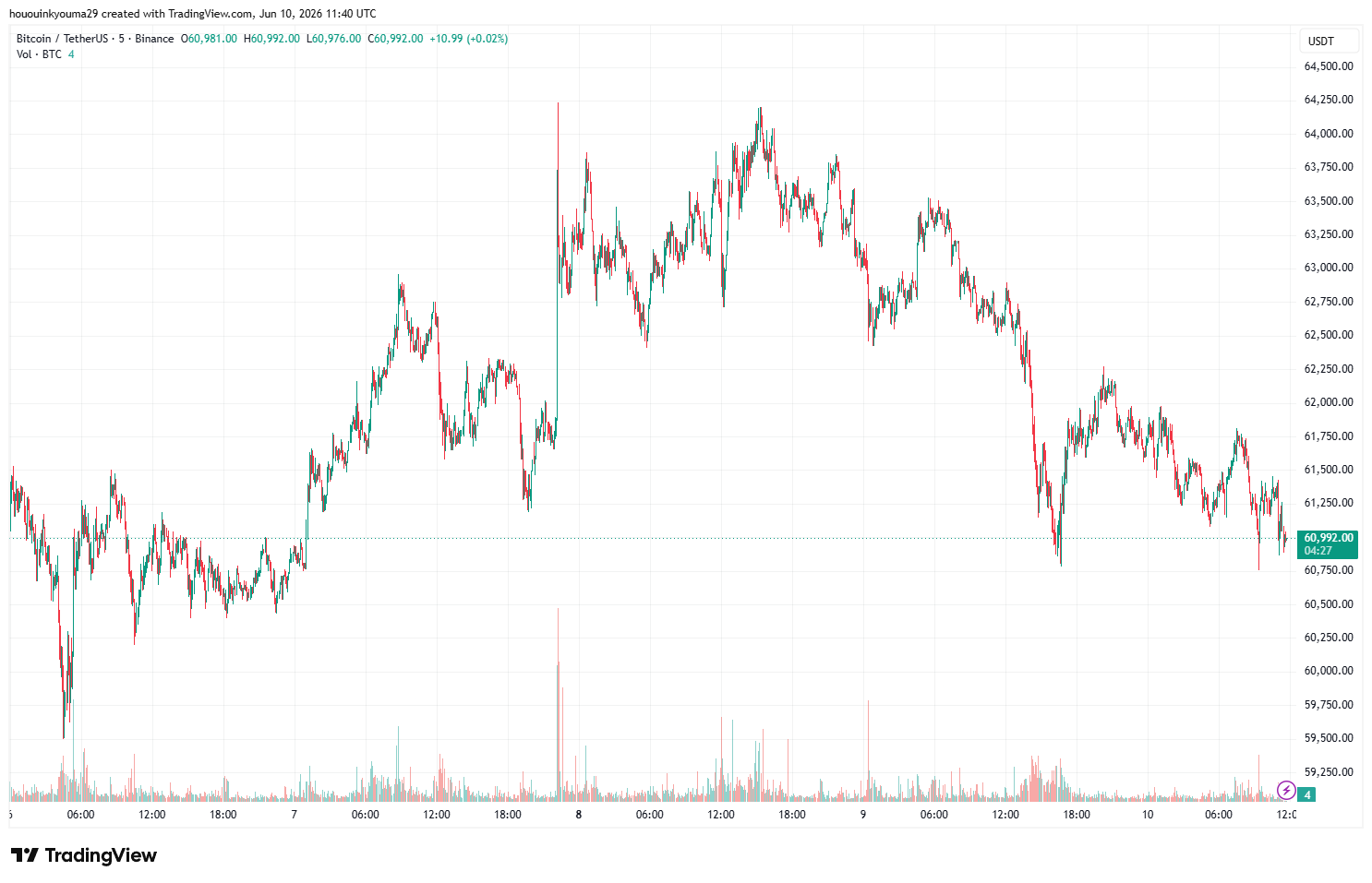 Bitcoin Price Chart