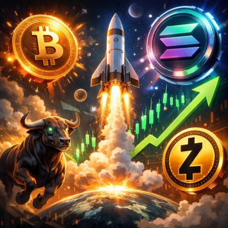 Zcash lidera el rally: Bitcoin apunta a $100K y Solana se prepara para Alpenglow