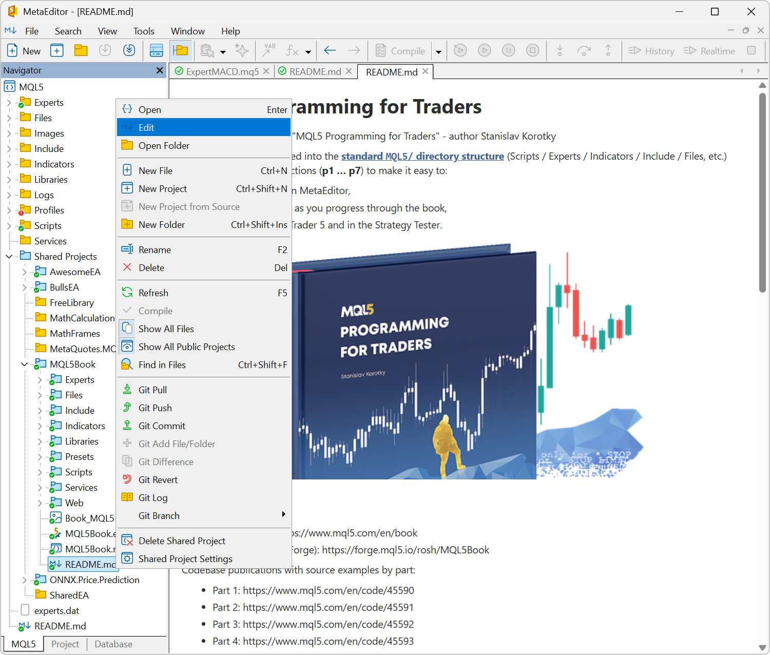 Agregada la visualización y edición de archivos Markdown