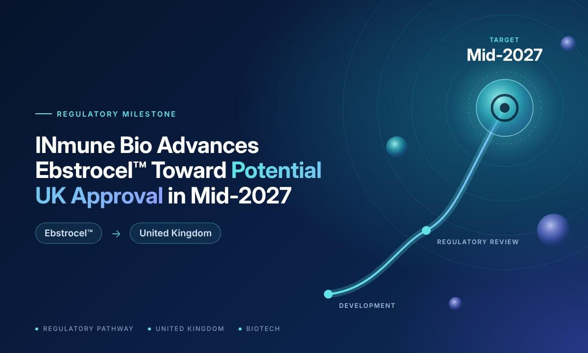 INmune Bio Advances Ebstrocel™ Toward Potential UK Approval in Mid-2027