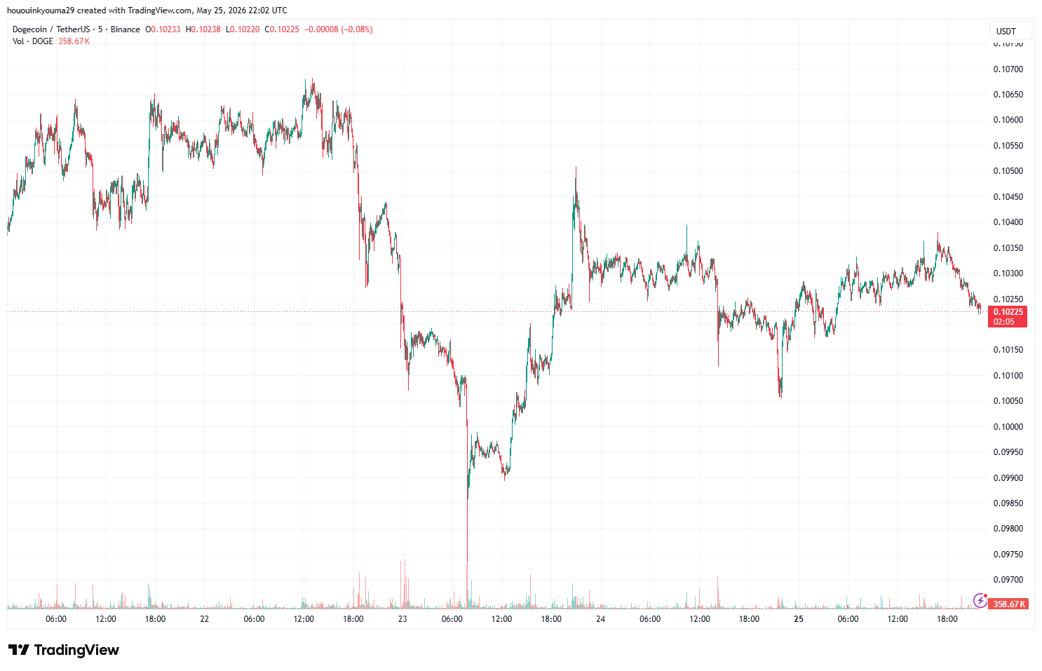 Dogecoin Price Chart