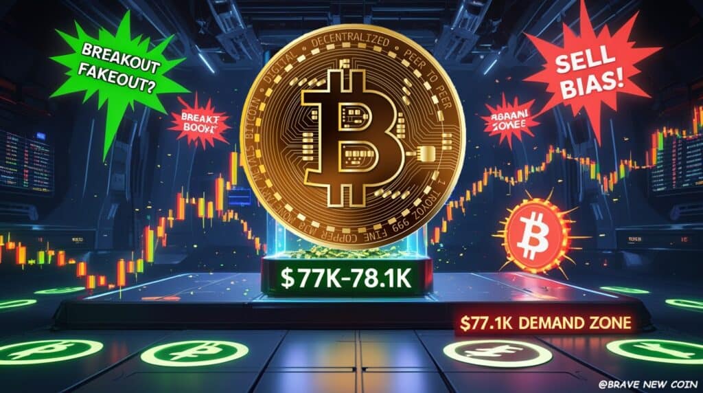 Bitcoin (BTC) Price Prediction: IBIT Sell Bias Meets Key $78K Resistance as Traders Watch for Breakout or Fakeout