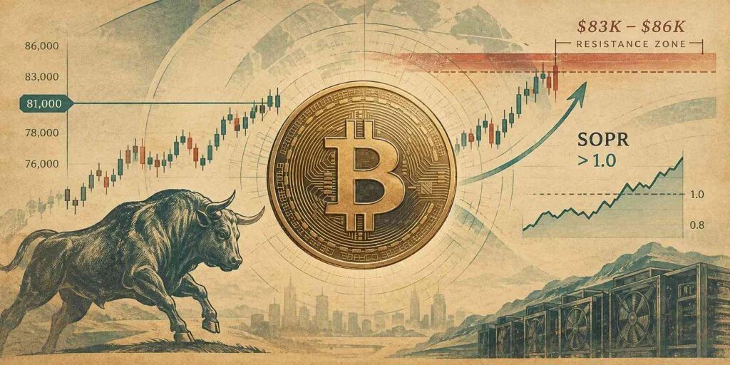 Bitcoin (BTC) Price Today: SOPR Turns Bullish as BTC Holds $81K, Eyes $83K-$86K Short Squeeze