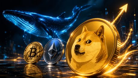 Ballena inteligente abre posición larga de $2 M en Dogecoin junto a grandes apuestas en Bitcoin y Ethereum