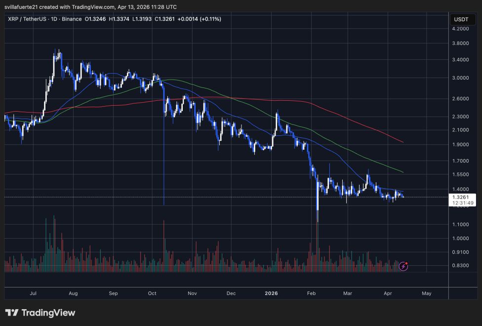 XRP testing support | Source: XRPUSDT chart on TradingView
