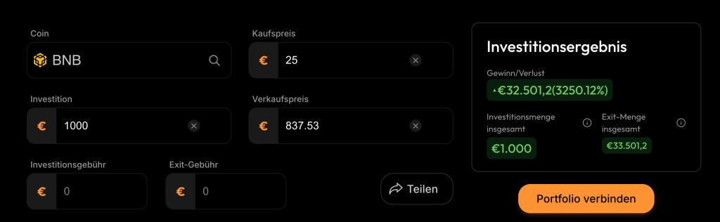Avalanche: Möglicher Gewinn bei Investition vor 5 Jahren von 1000€