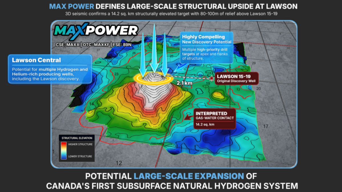 MAX Power Mining Corp. (CSE: MAXX; OTC: MAXXF; FRANKFURT: 89N) Engages GLJ Ltd. to Advance Commercial Evaluation of Lawson Natural Hydrogen Project