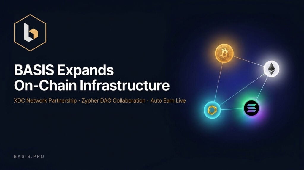 BASIS.pro Expands On-Chain Infrastructure with XDC Network Partnership and Zypher DAO as Auto Earn Goes Live
