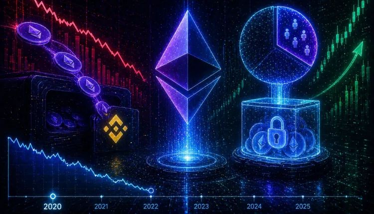 Binance Ethereum Supply Hits 2020 Levels While Staking Locks A Third: Repricing Ahead?