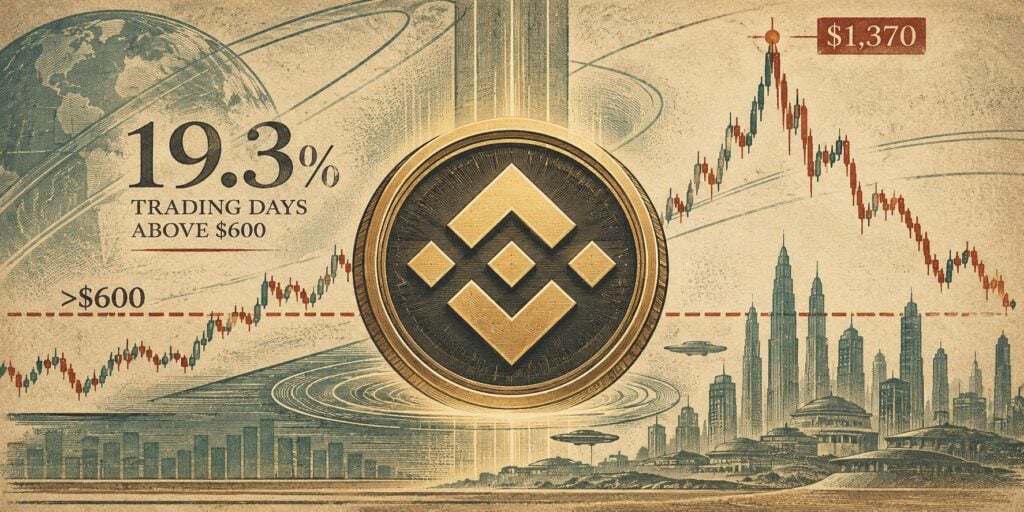 BNB Price Prediction: Just 19.3% of Trading Days Above $600 Raises Fresh Breakout Questions