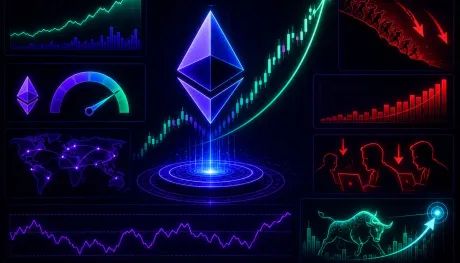 Ethereum bajo $2,300: presión de cortos en Binance impulsa la duda y posible rebote