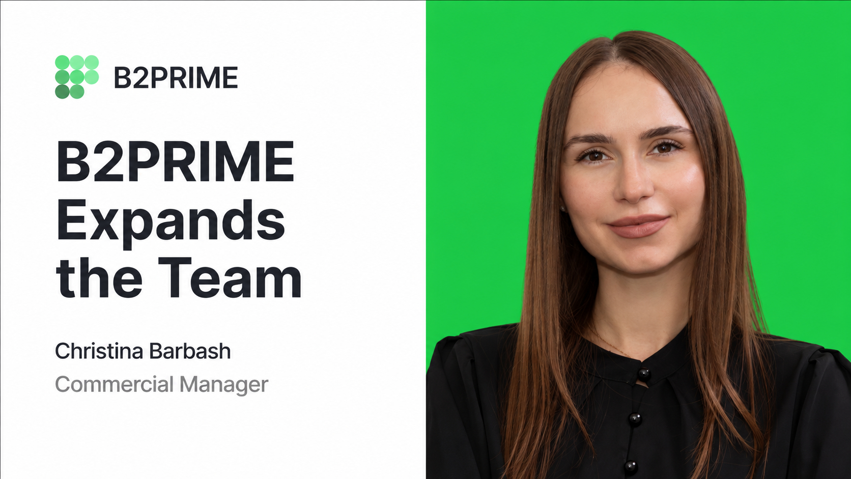 B2PRIME Welcomes Christina Barbash as Commercial Manager