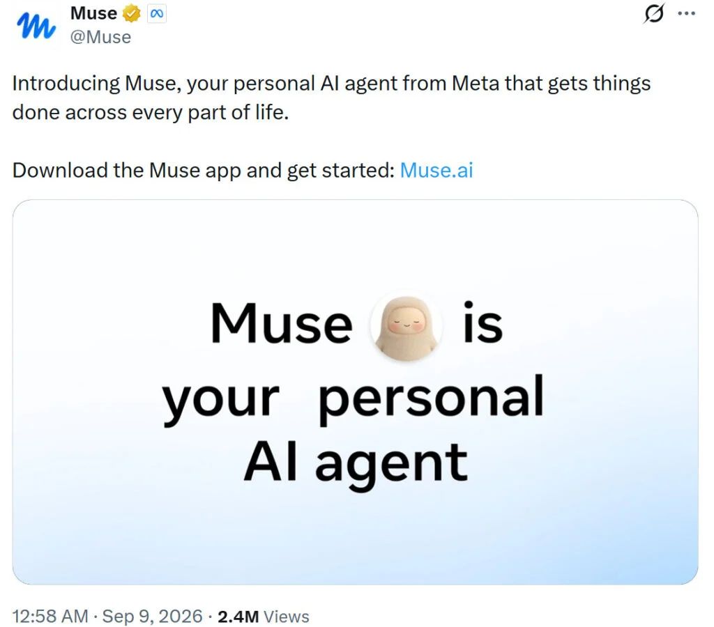 meta launches ai agent muse news report