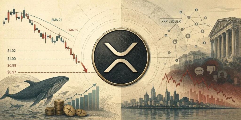 XRP Price Prediction: XRP Risks $0.97 as Price Remains Trapped Below Key EMAs