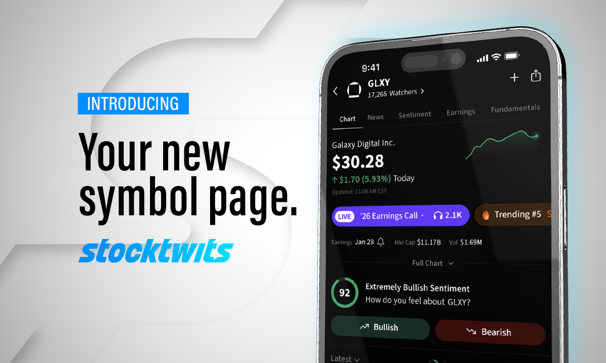Stocktwits Deepens Its Social Finance Leadership With All-New Symbol Pages Centered on Community Intelligence