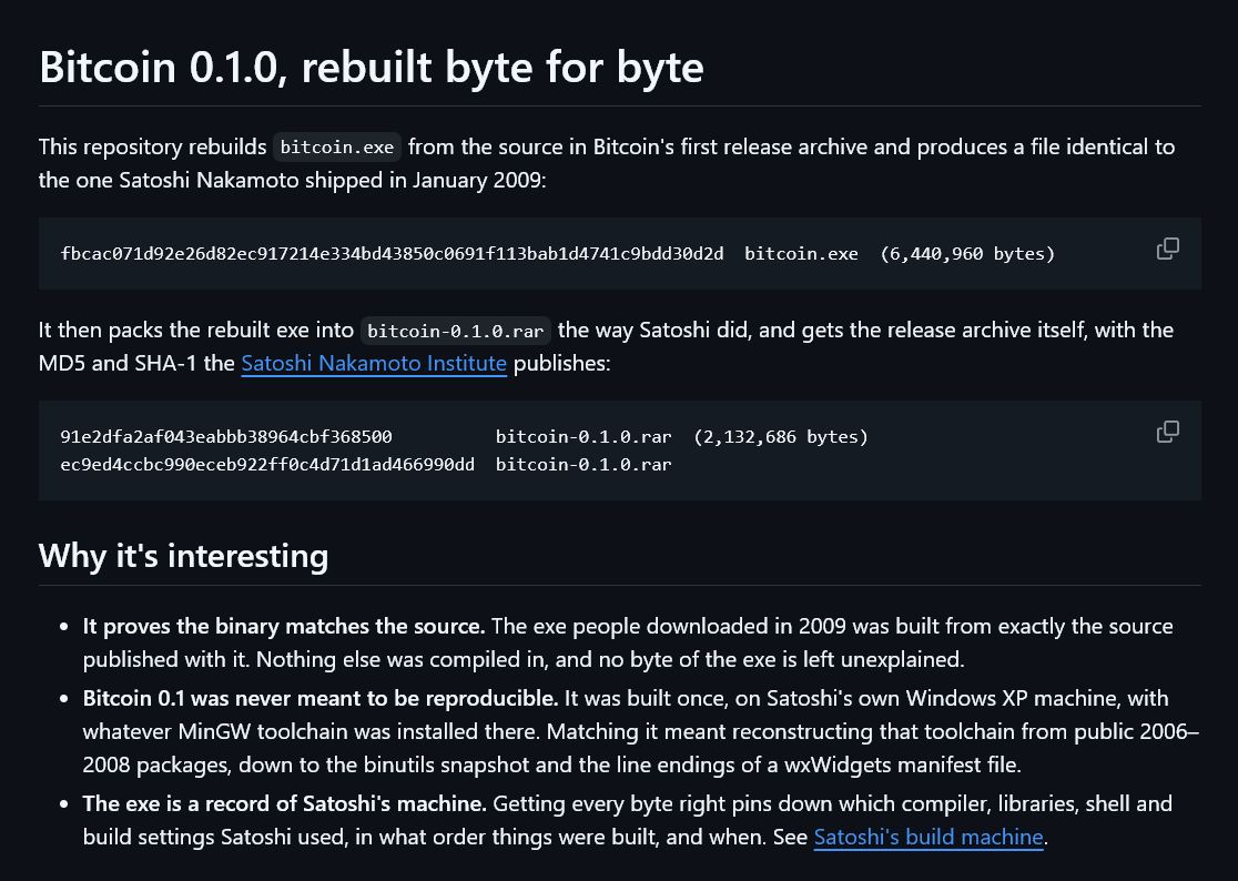 Quellcode-Auszug von Satoshis Bitcoin-Software