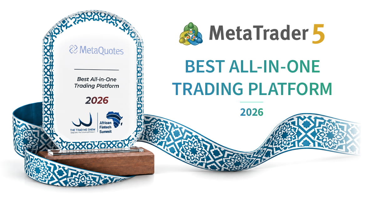 MetaTrader 5 recebe o prêmio "Best All-in-One Trading Platform" no African Fintech Summit 2026