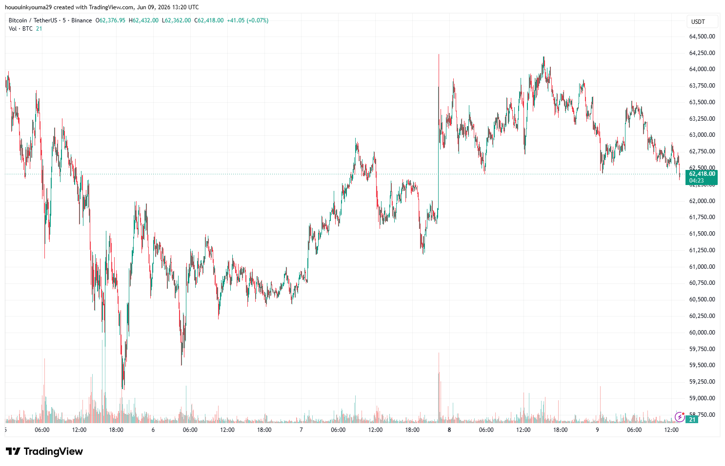 Bitcoin Price Chart