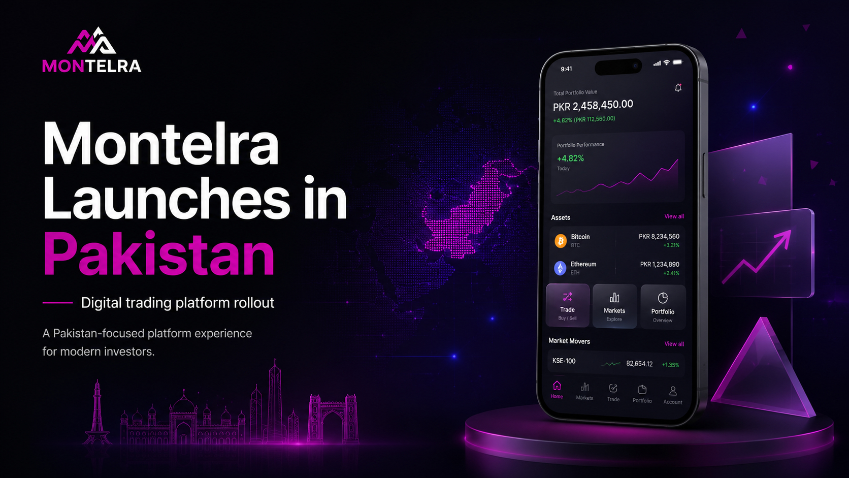 Montelra Announces the Launch of Its Trading Platform in Pakistan