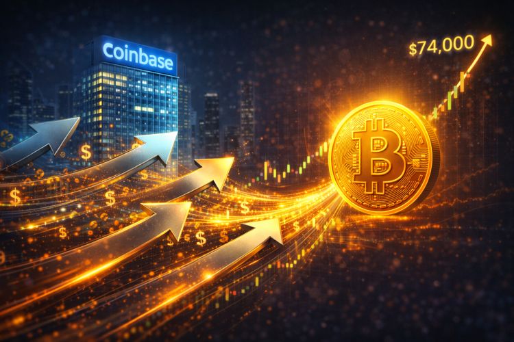 Bitcoin Surge To $74,000 Fueled By US Institutions, Coinbase Premium Signals