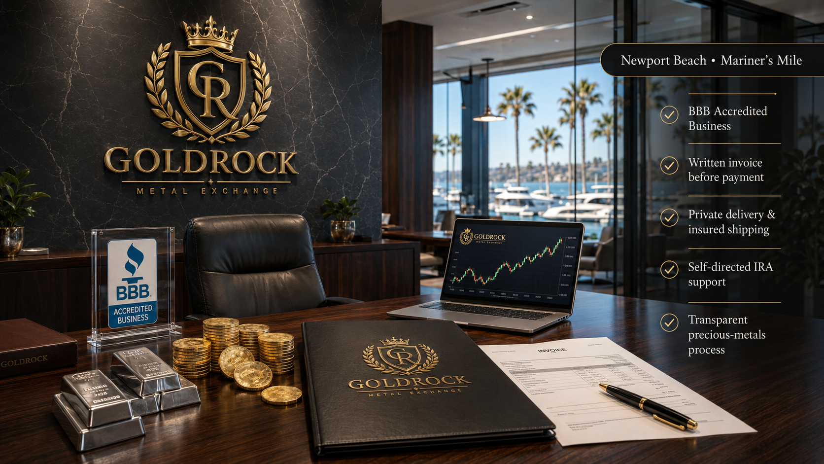 GoldRock Metal Exchange Earns BBB Accreditation, Reinforces Transparency for Precious-Metals Buyers