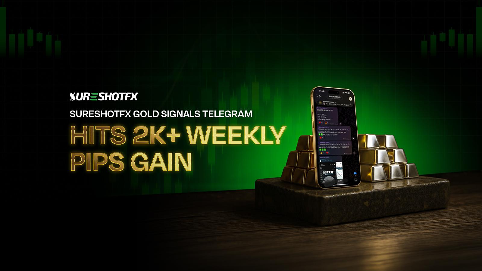 SureShotFX Gold Signals Telegram Hits 2K+ Weekly Pips Gain