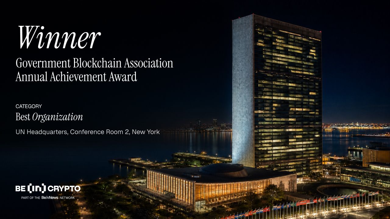 BeInCrypto Wins Best Organization at the Government Blockchain Association's 2026 Awards