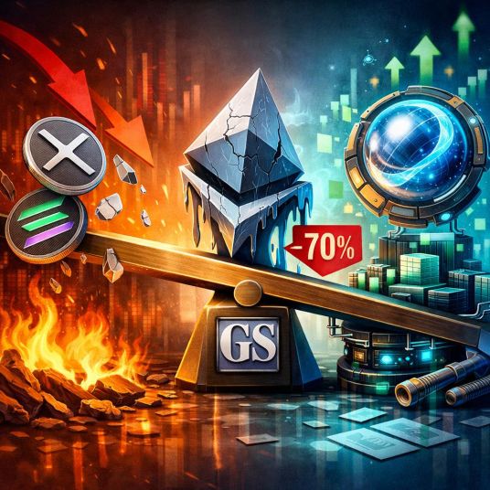 Goldman Sachs Rebalances Crypto Exposure: XRP, SOL Out, ETH Down 70%, Hyperliquid In