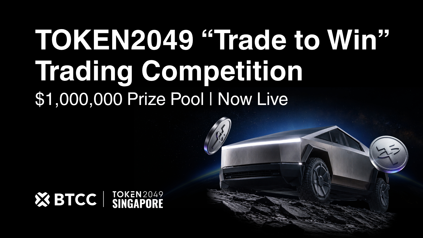 BTCC Exchange Launches $1M "Trade to Win" Competition Ahead of TOKEN2049, with Tesla Cybertruck as Top Prize