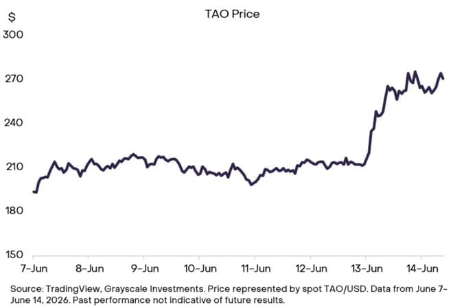 tao price chart shows 30% spike after fable was banned